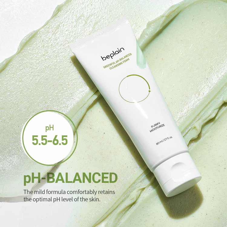 Picture of beplain Greenful pH-Balanced Cleansing Foam 80ml