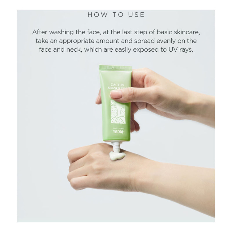 Picture of YADAH Cactus Sunscreen SPF 50+ PA ++++ 35ml
